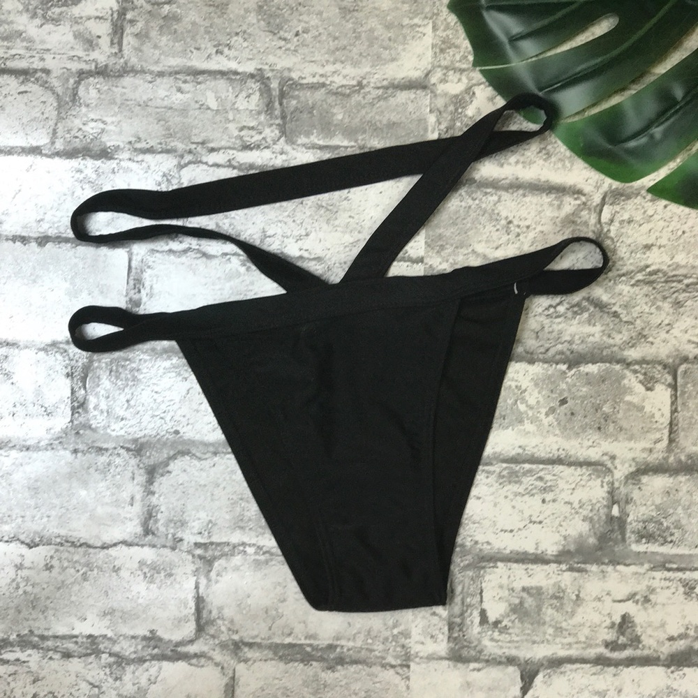 Black Bathing Suit Bottom Size Large